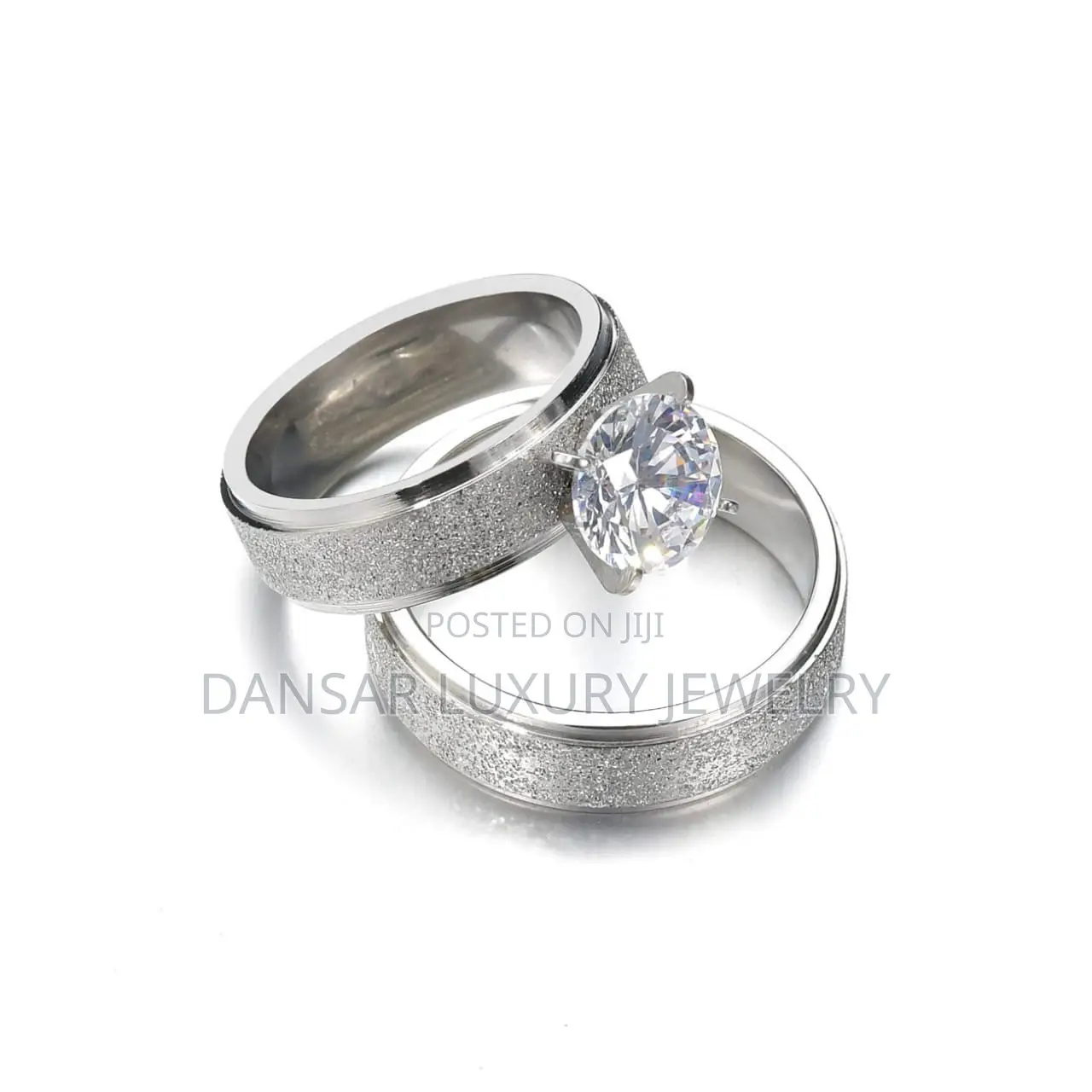 Silver Steel Wedding Pair