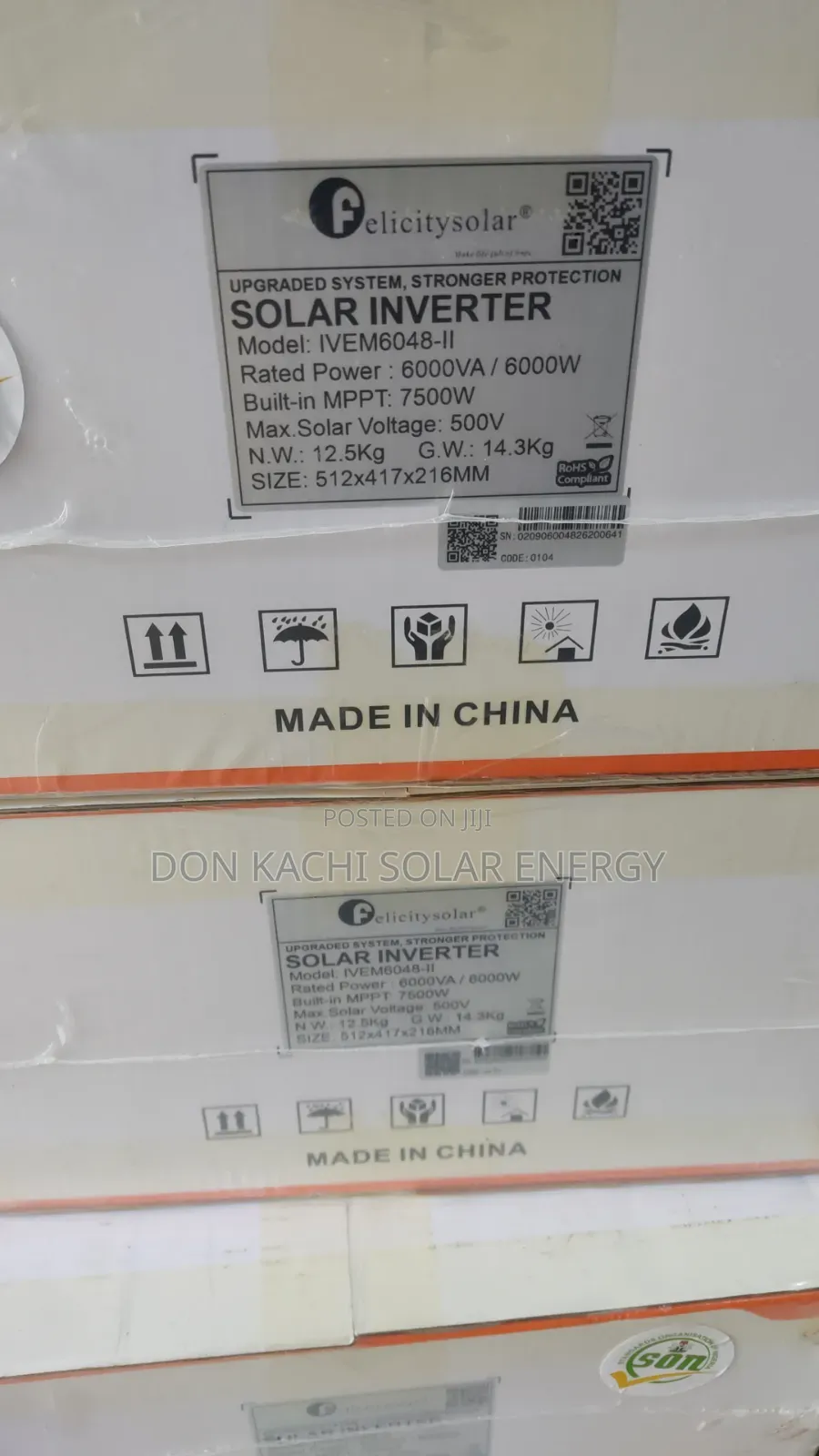 6kva 48v Felicity Hybrid Solar Inverter.