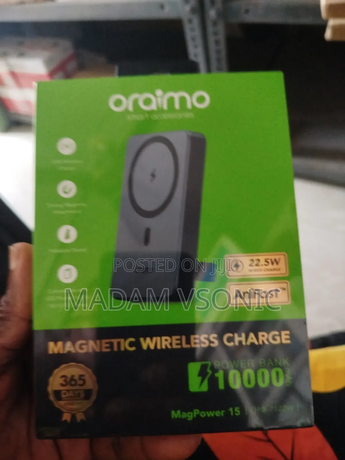 Oraimo Magnetic Wireless PowerBank Opb-7102