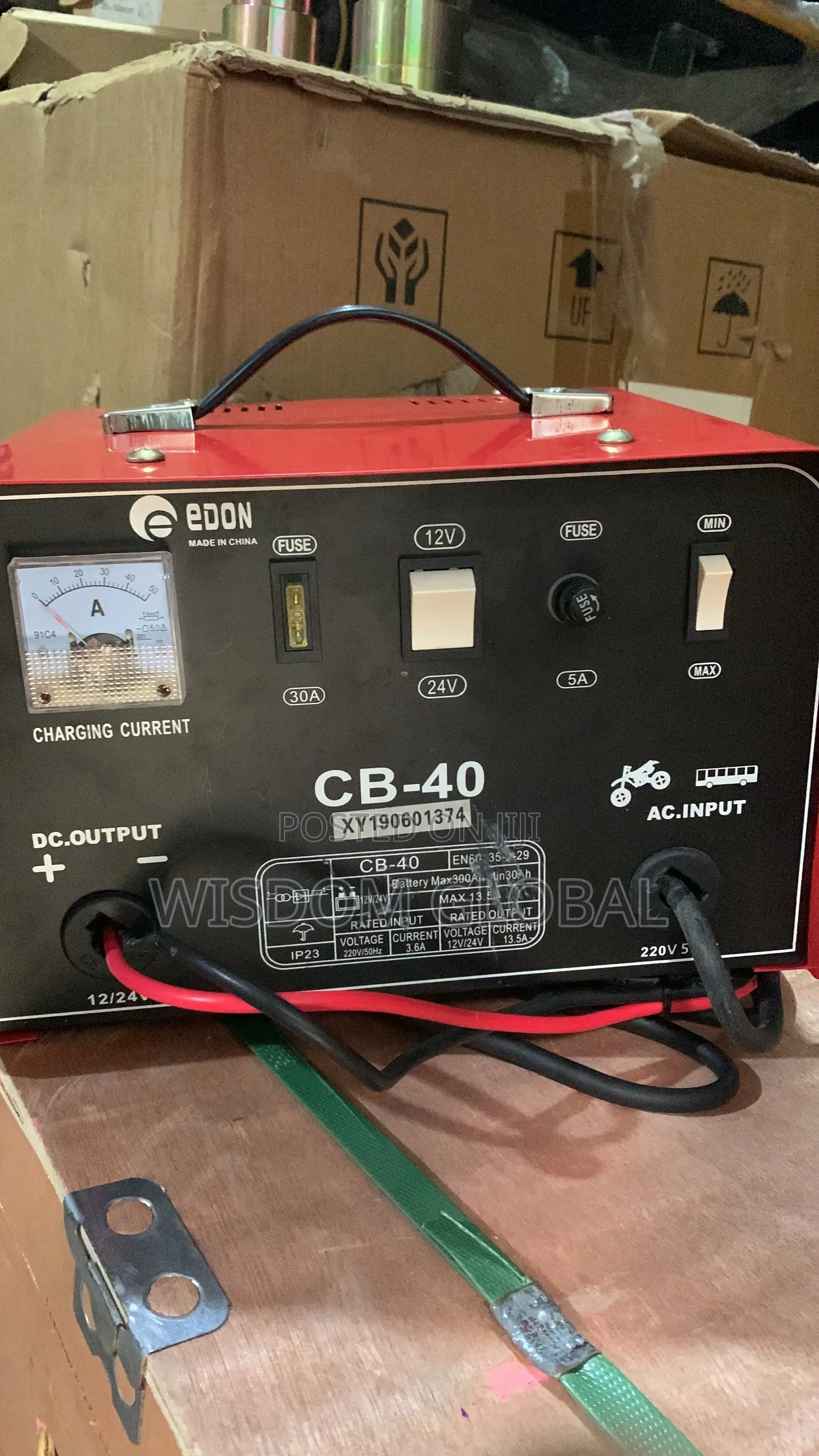 Original 40ah Battery Charger 12to24v Is Available