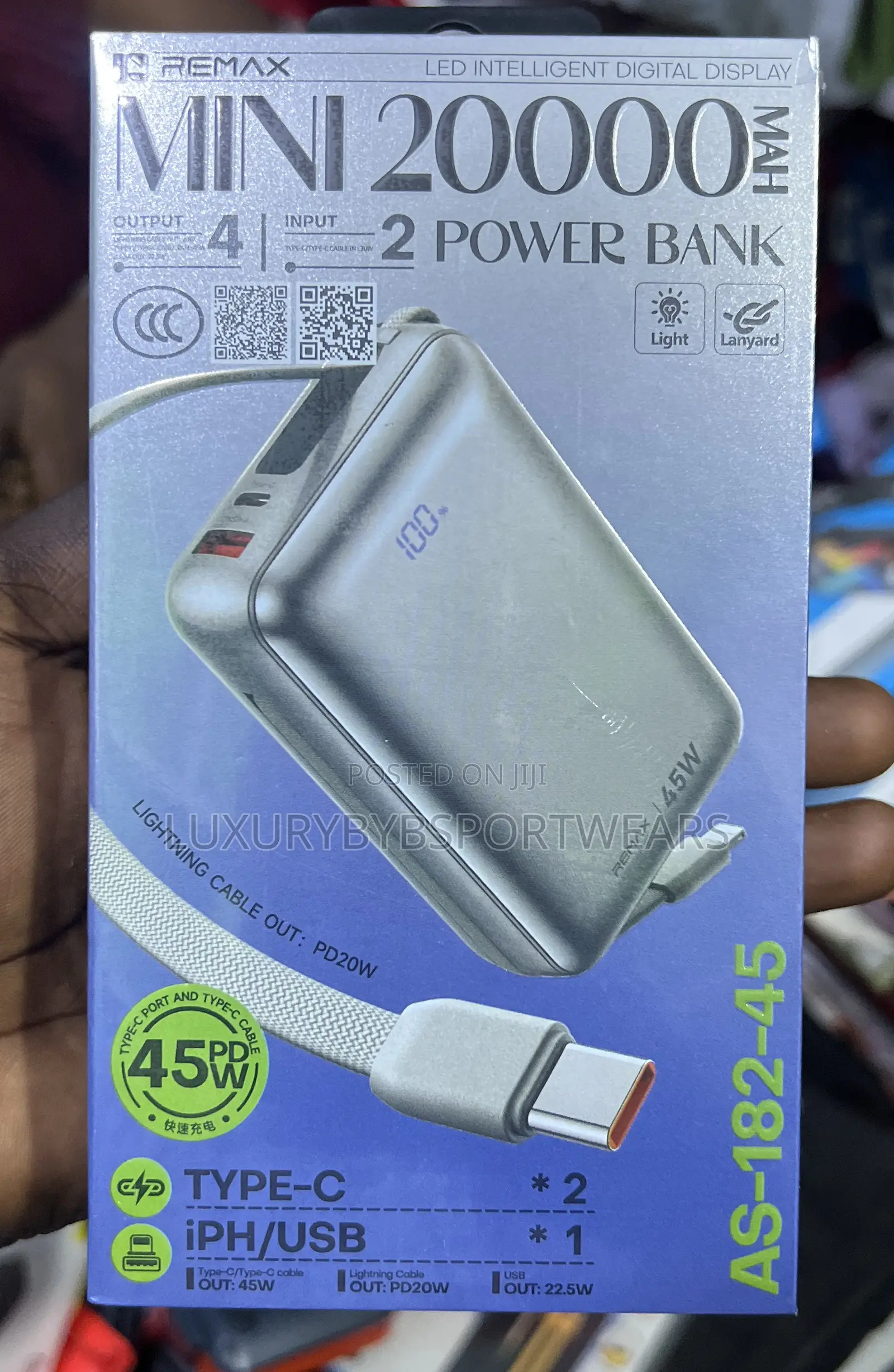 Remax Mini 20000mah 45w Powerbank