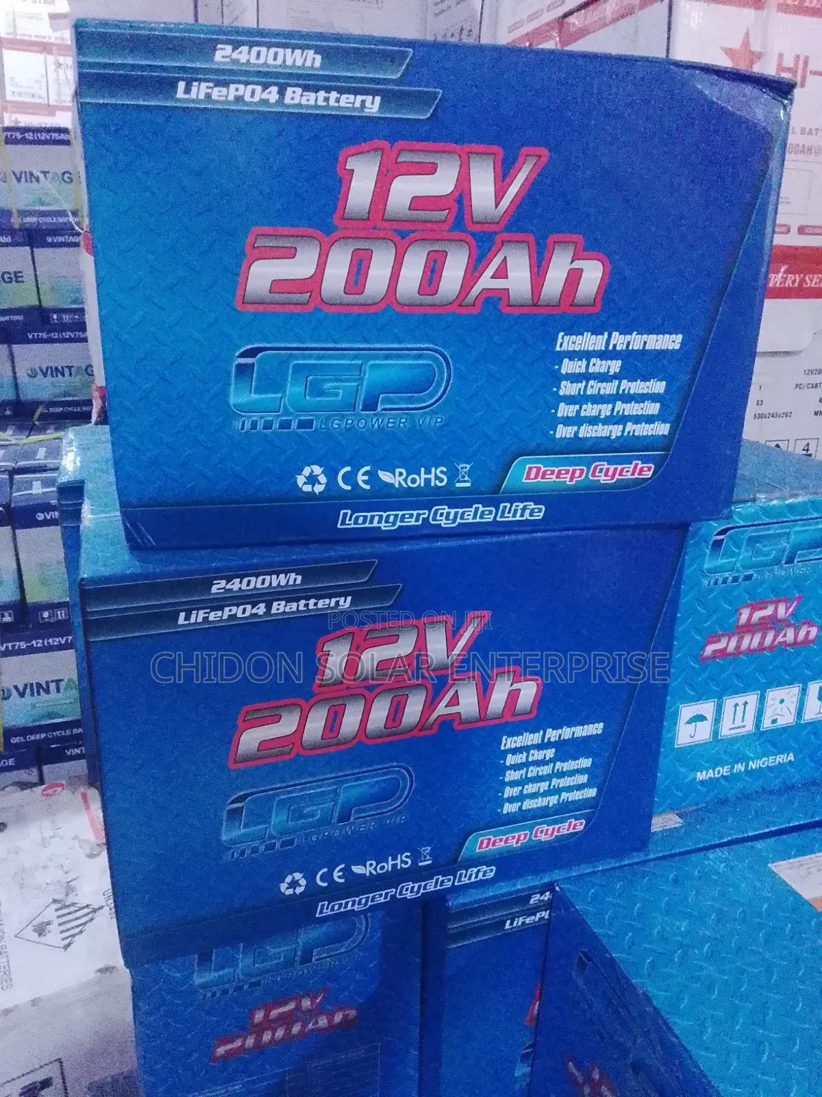 200Ah 12V LiFePO4 Lithium-Ion Battery