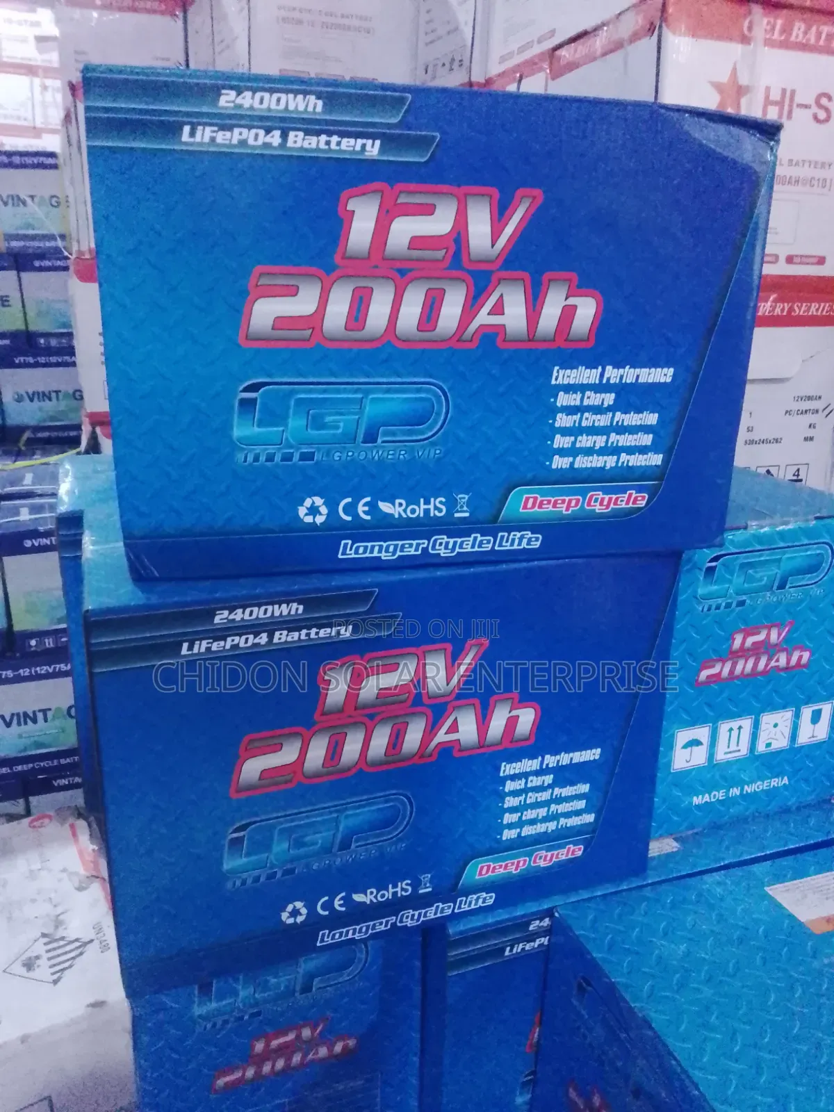 200Ah 12V LiFePO4 Lithium-Ion Battery