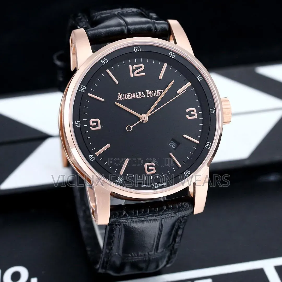Audemars Piguet Luxury Leather Wrist Watch