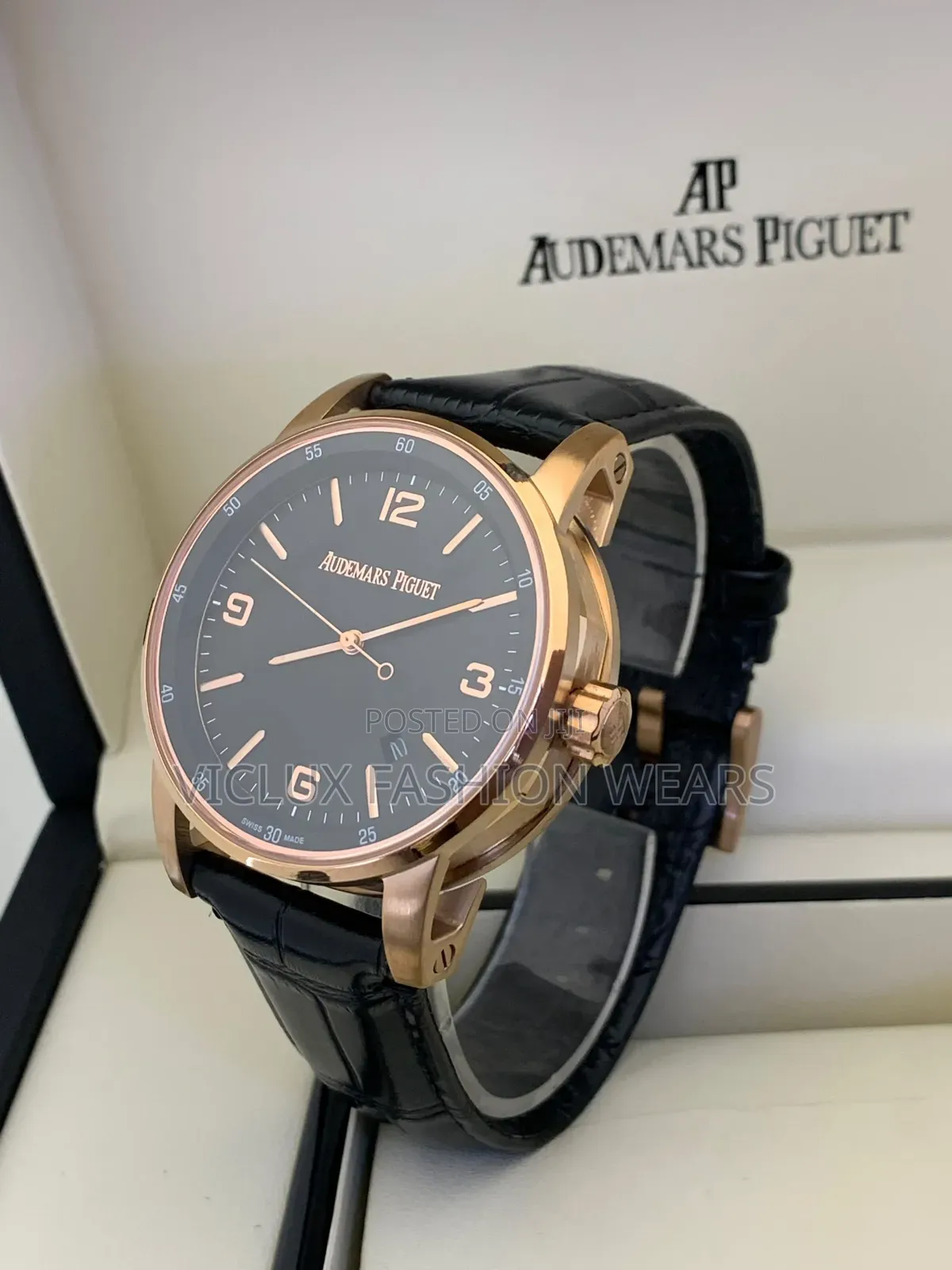 Audemars Piguet Luxury Leather Wrist Watch