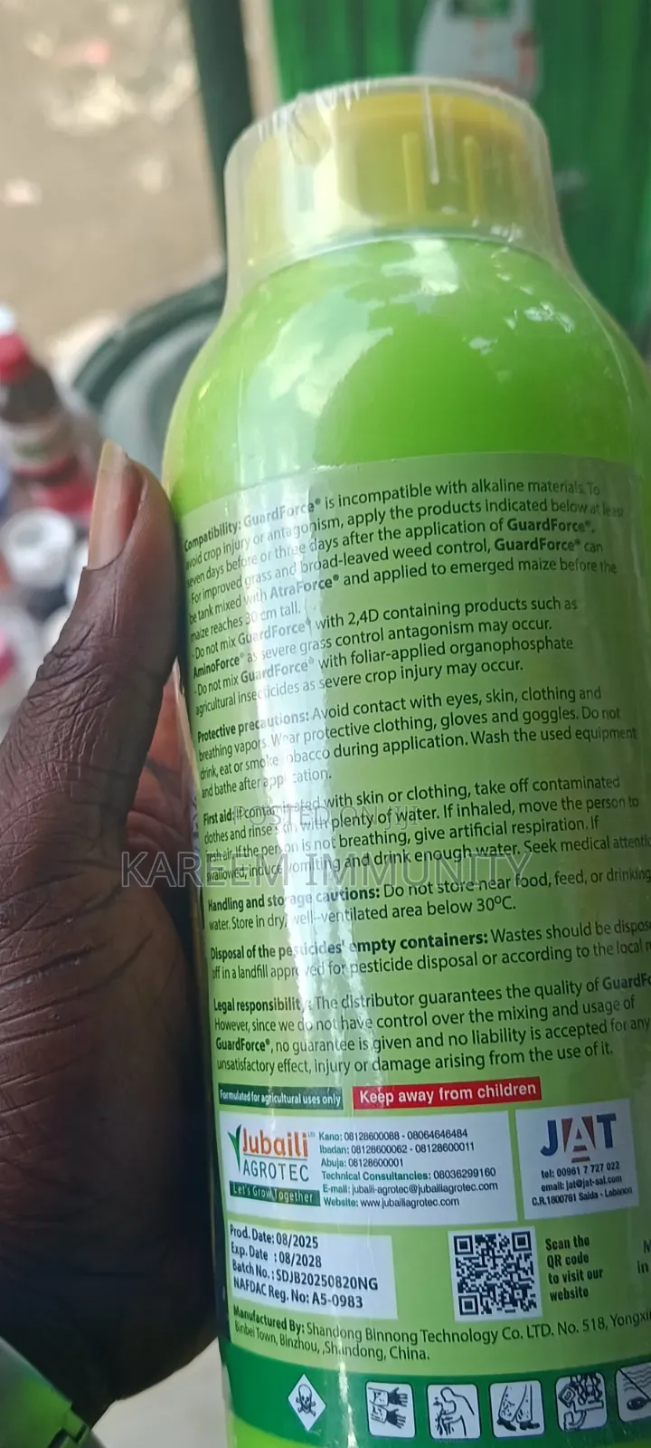 Guard Force Insecticide for for Rice Maze and Weed
