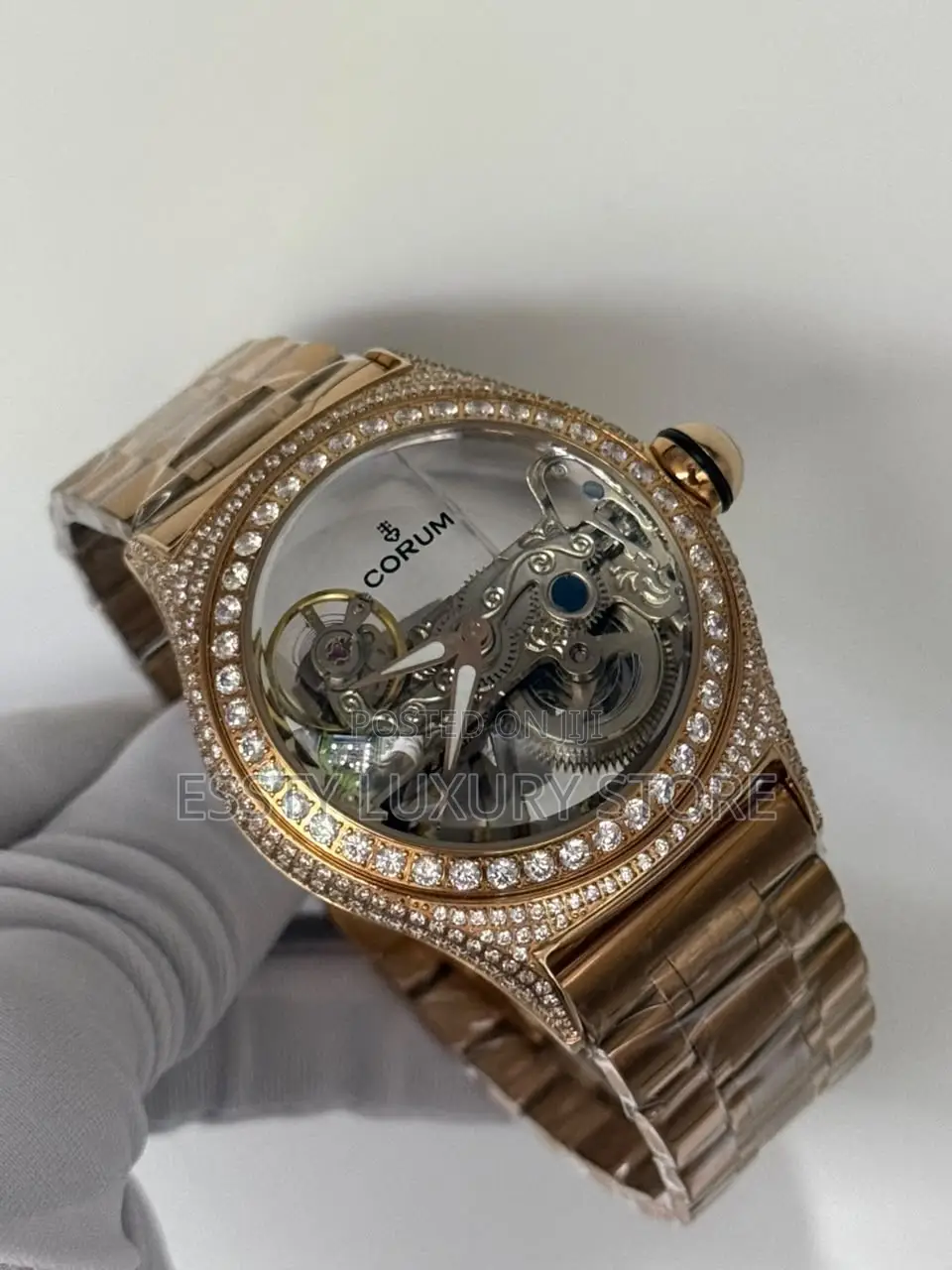 Automatic Quality Luxury Corum Skeleton Tourbillon Men Watch
