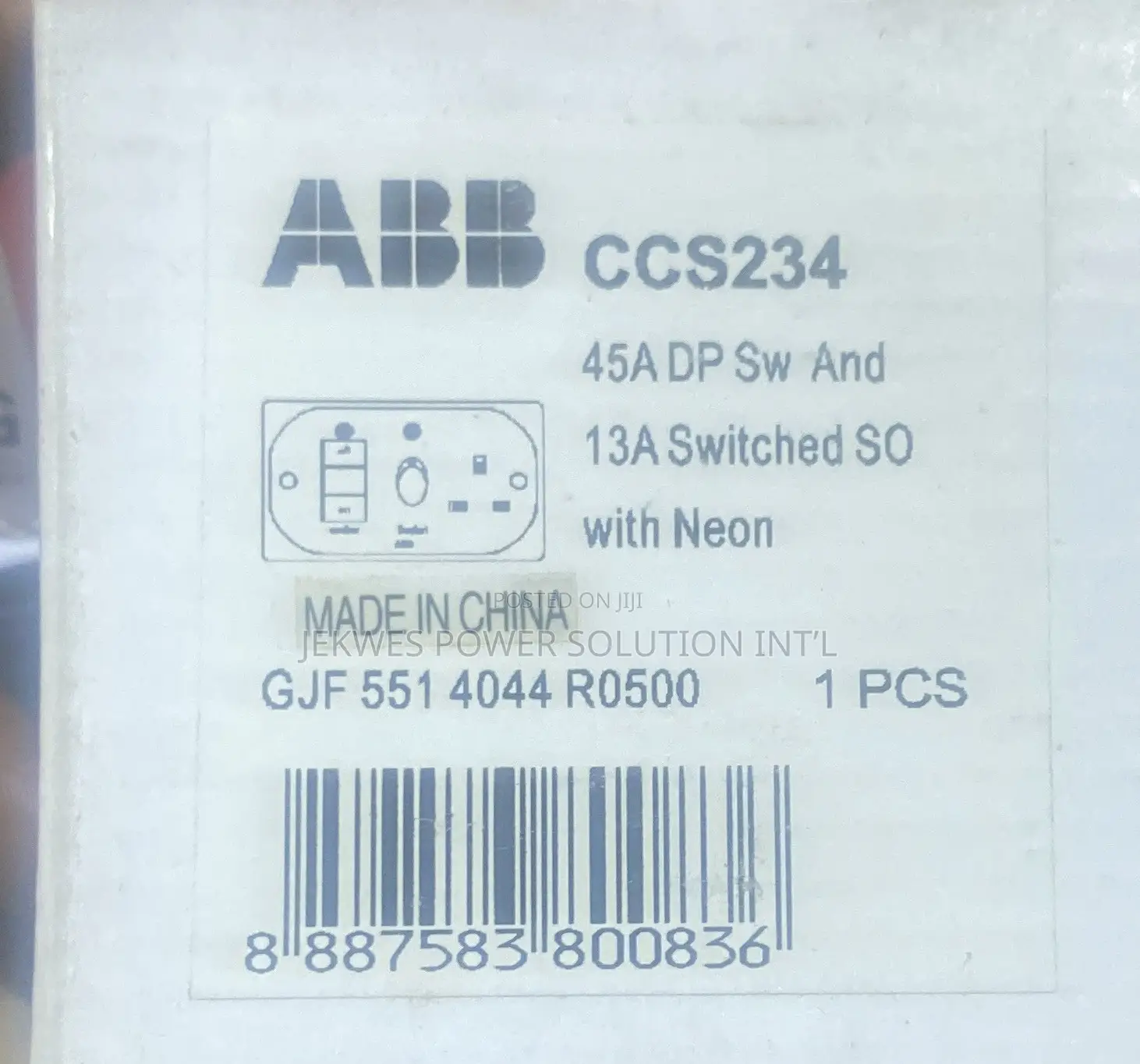 Original ABB 13a Cooker Unit