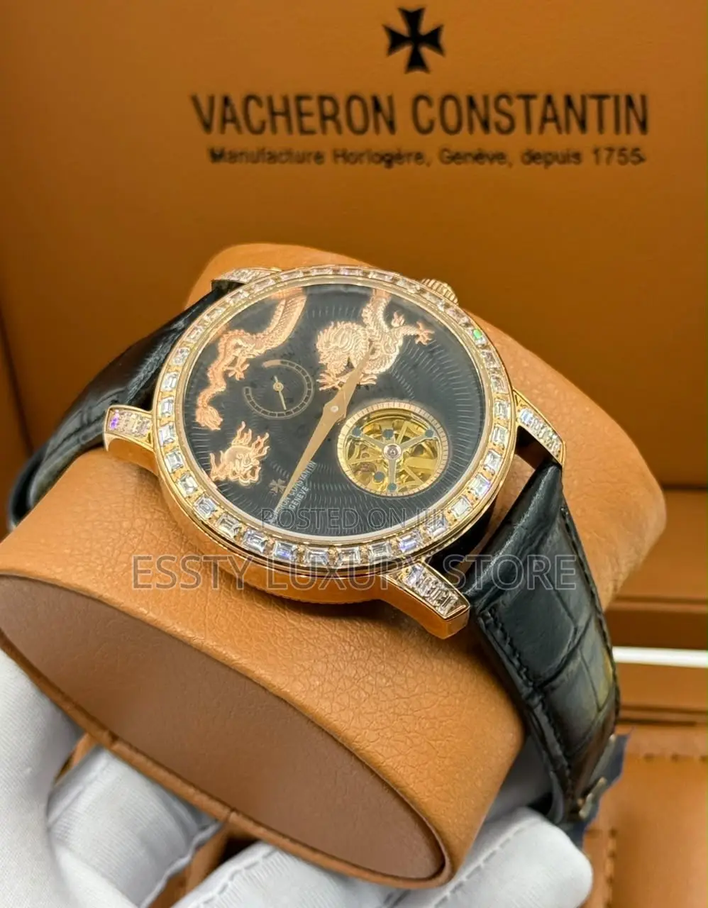 Automatic Quality Luxury Vacheron Constantin Dragon Tourbillon Watch