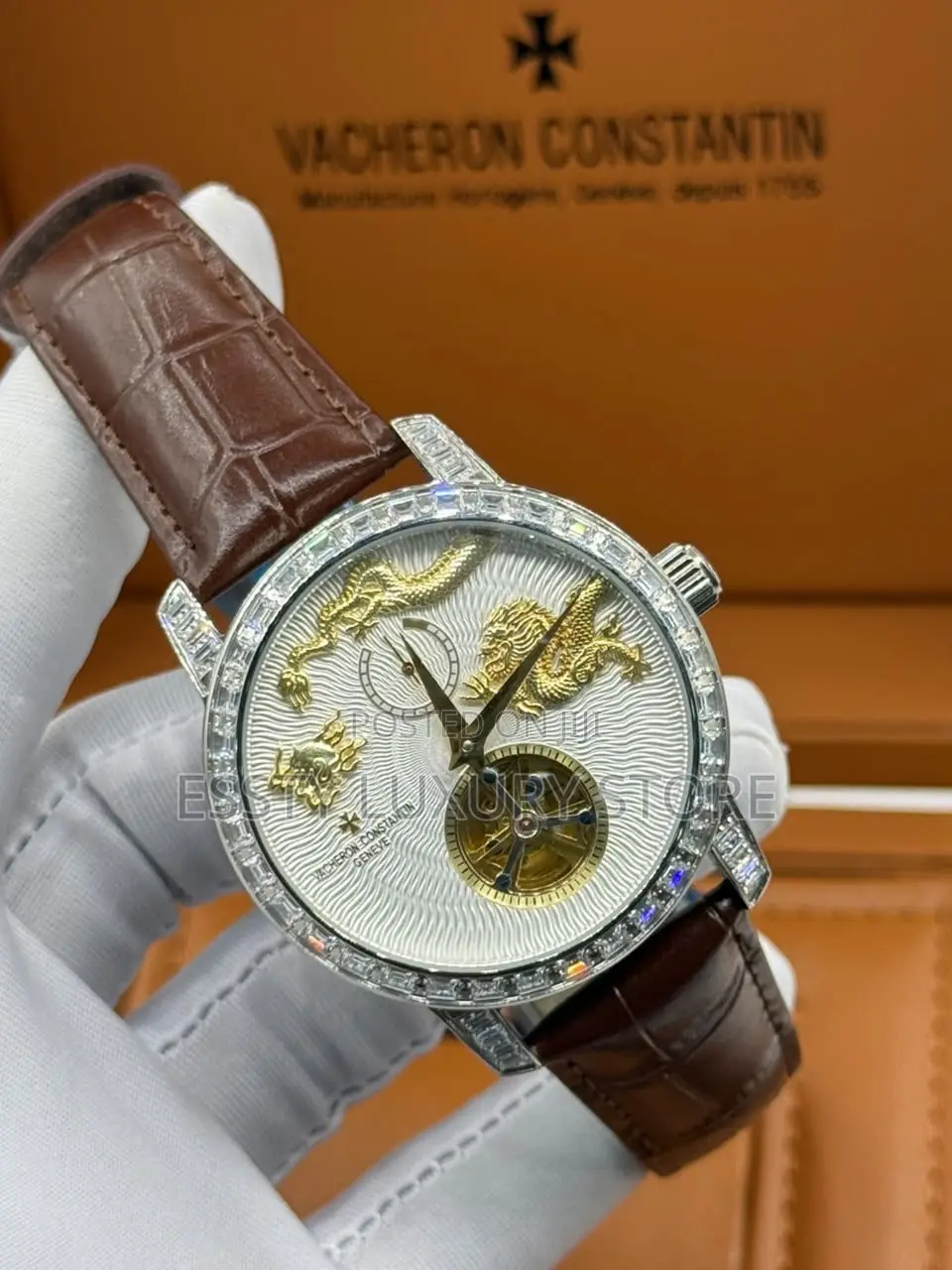 Automatic Quality Luxury Vacheron Constantin Dragon Tourbillon Watch