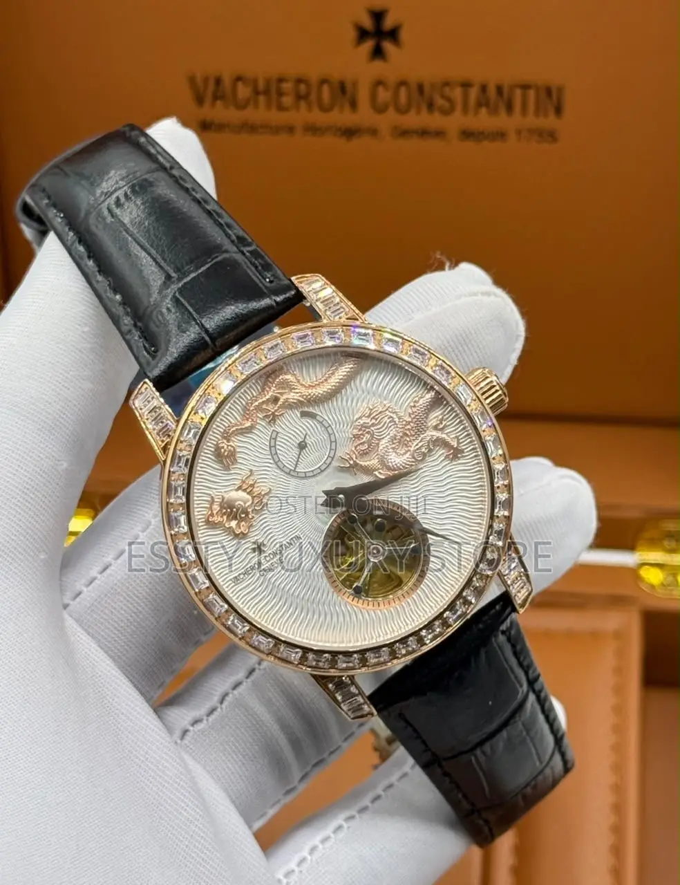 Automatic Quality Luxury Vacheron Constantin Dragon Tourbillon Watch