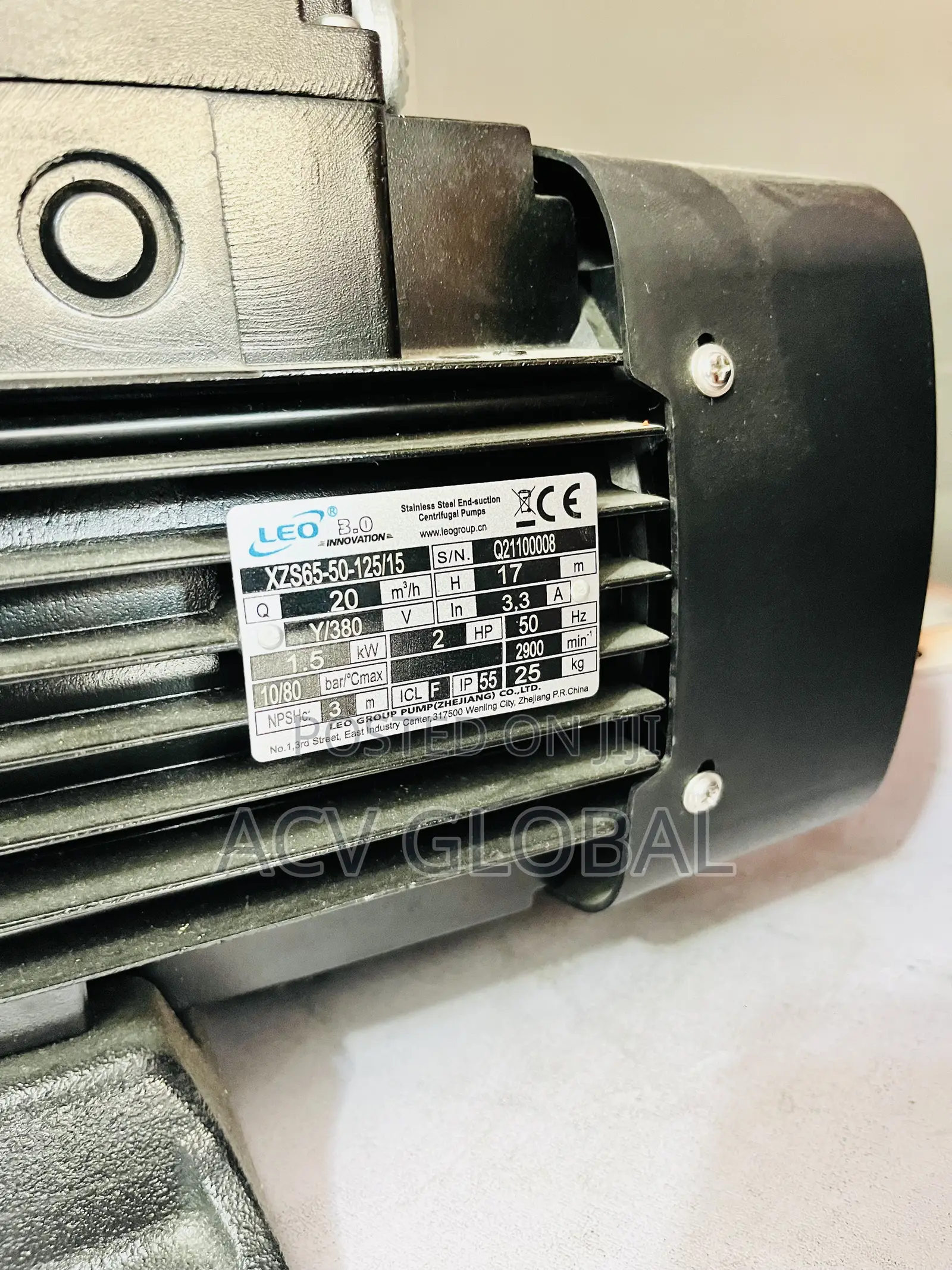 2hp Leo Stainless Centrifugal Pump