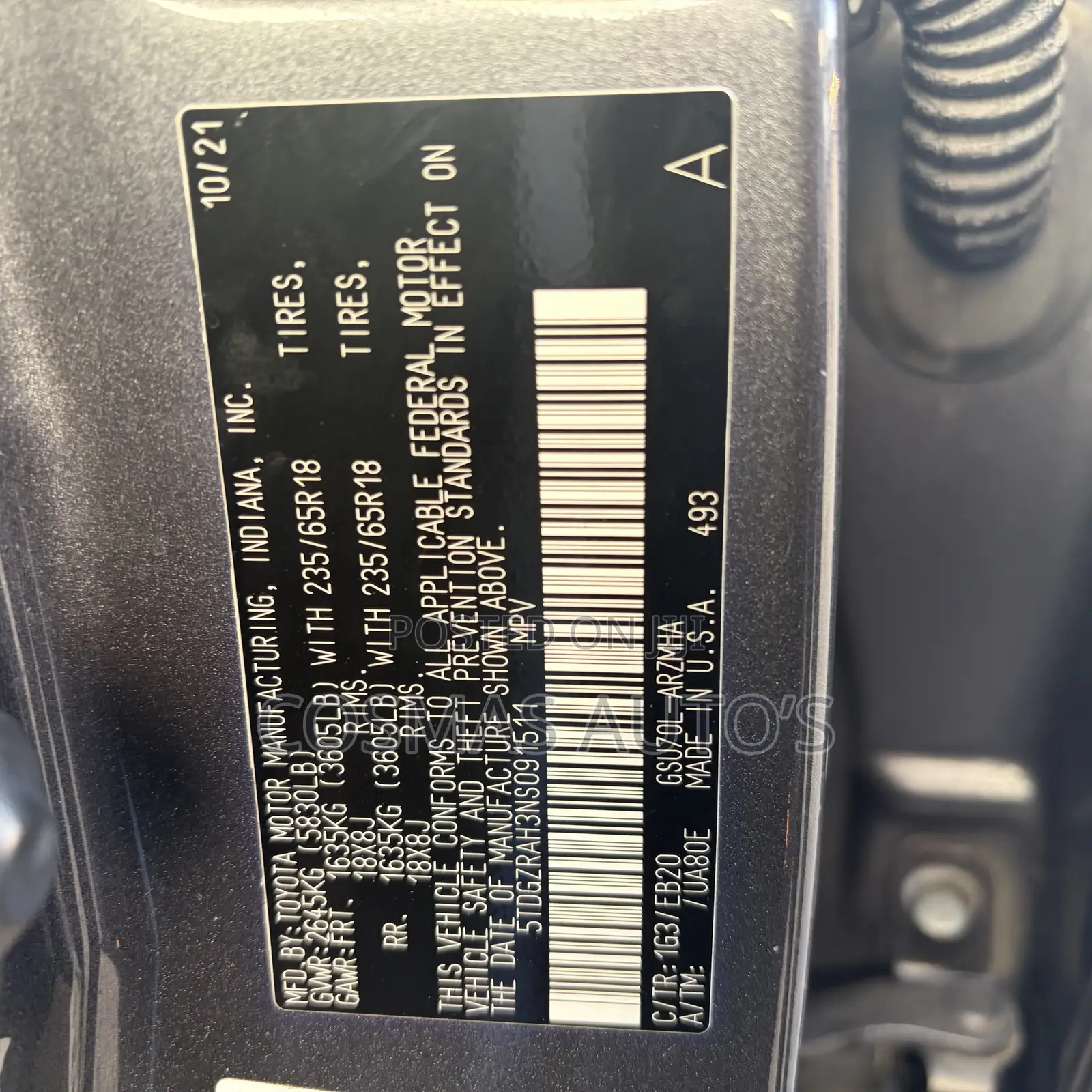 Toyota Highlander XLE 2022 Gray