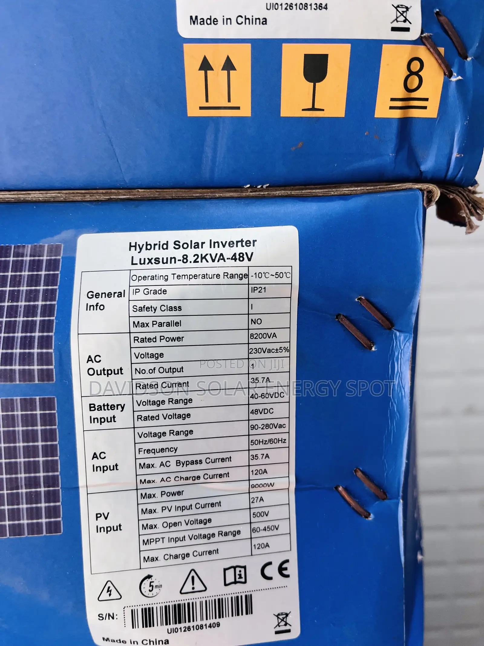 8.2kva 48v Luxsun Solar Inverter Hybrid