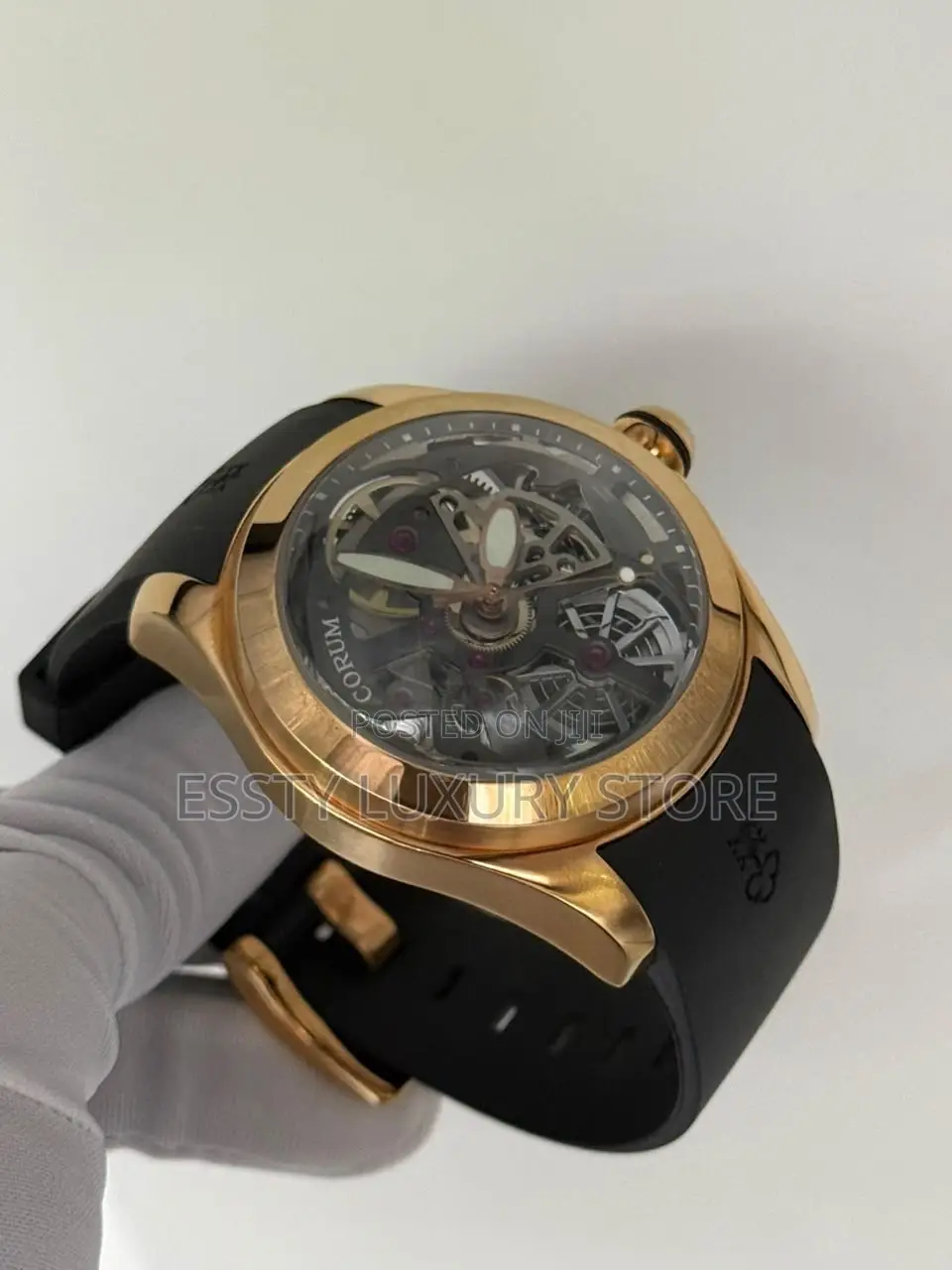 Automatic Quality Luxury Corum Men Rubber Strap Watch