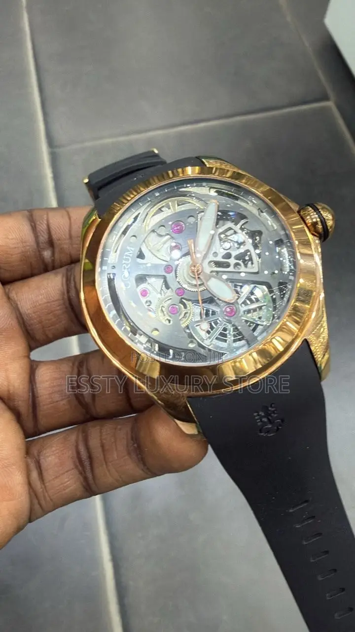 Automatic Quality Luxury Corum Men Rubber Strap Watch