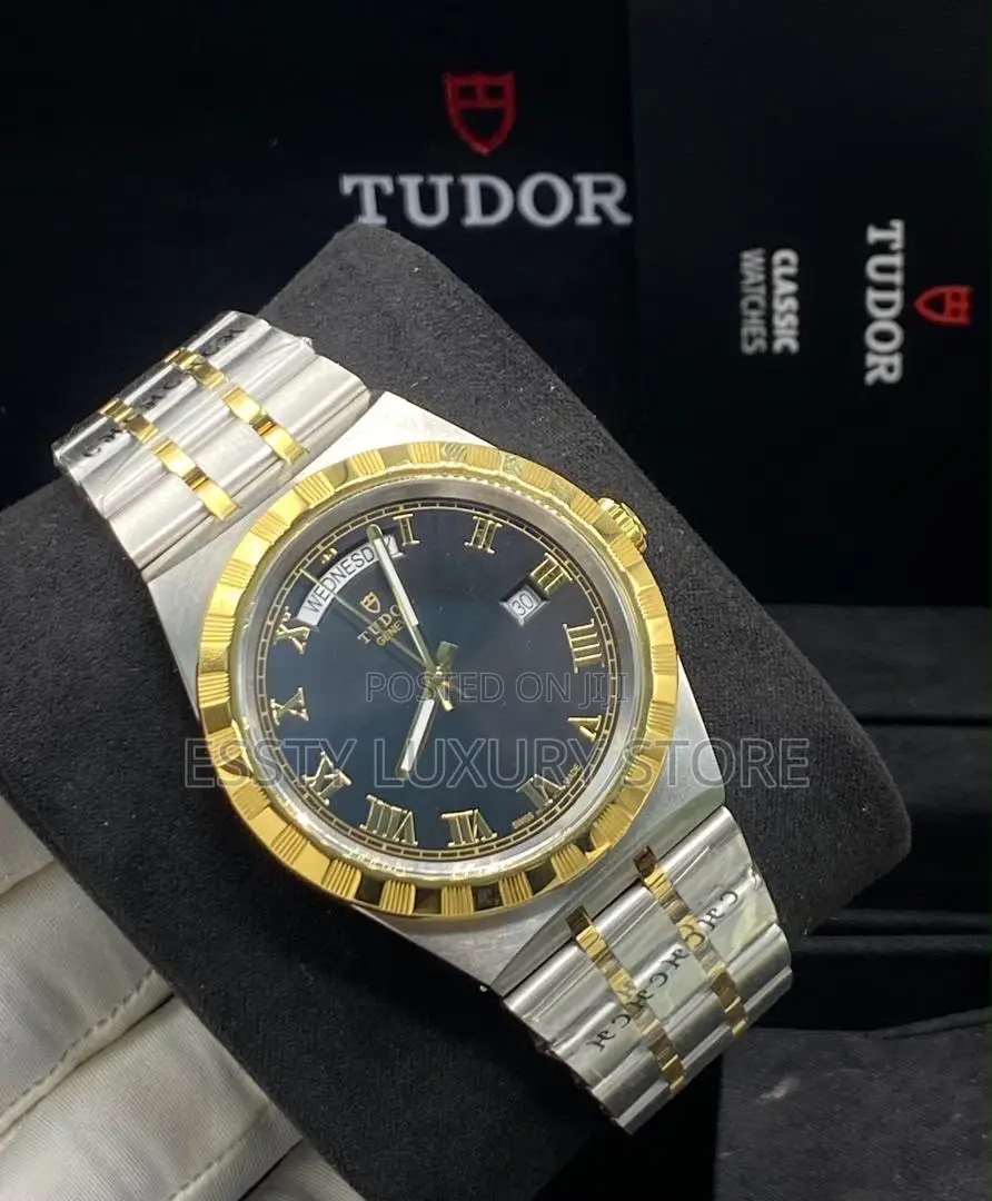 Automatic TUDOR Royal Day-Date 41mm Two- Tone Bule Dial Watch