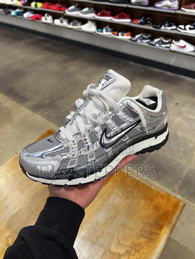 High Quality Nike P-6000 Silver Luxury Sneakers