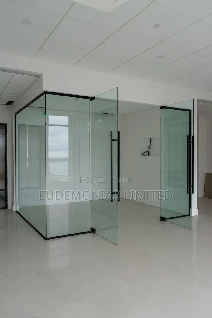 Modern Office Glass Partition Installation