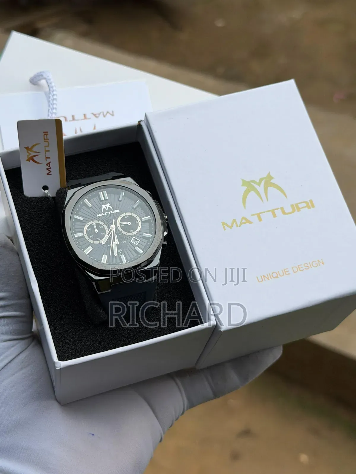 Luxury Matturi Active Chronograph Rubber