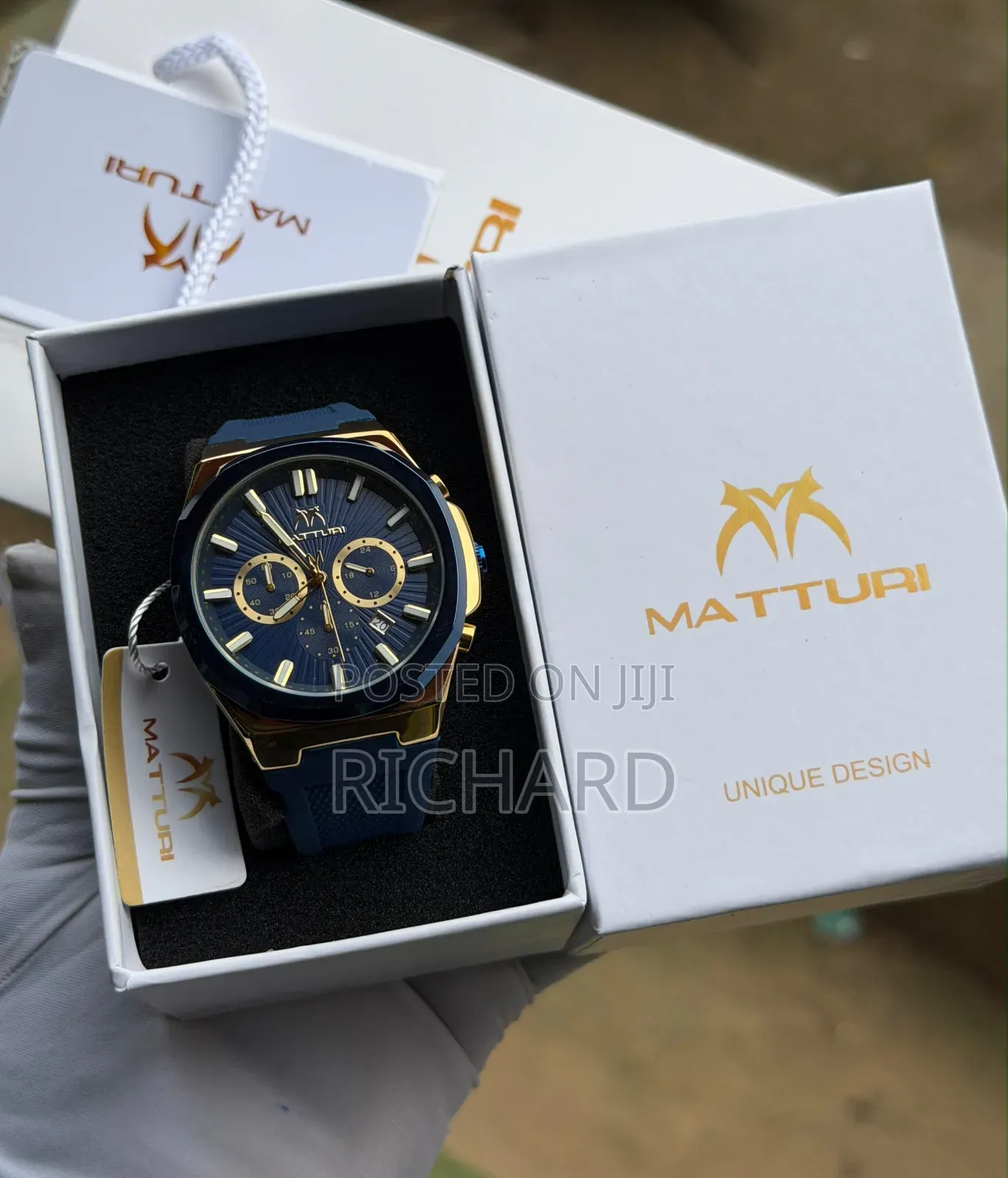 Luxury Matturi Active Chronograph Rubber