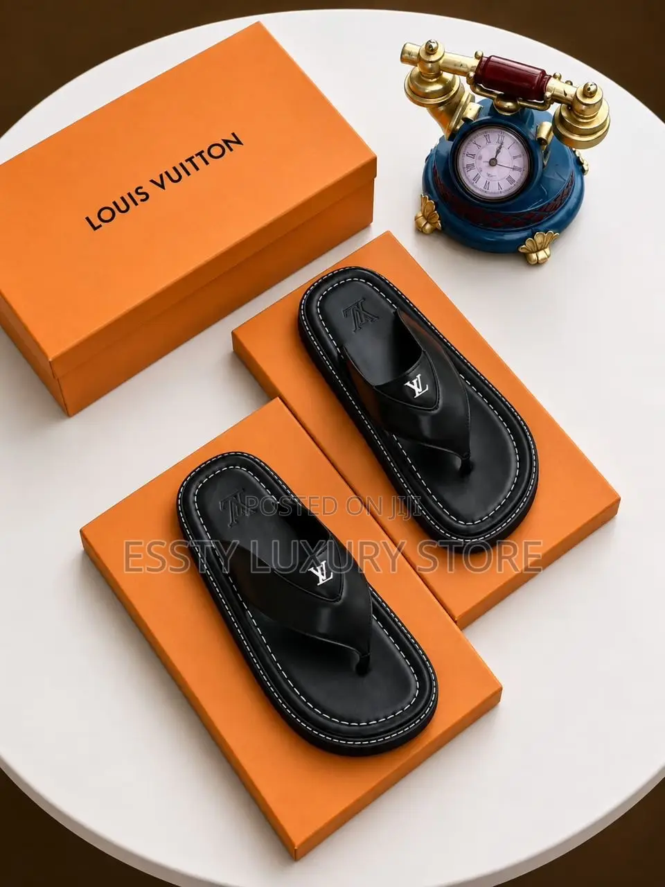 High-Quality Louis Vuitton Luxury Leather Toe-Post