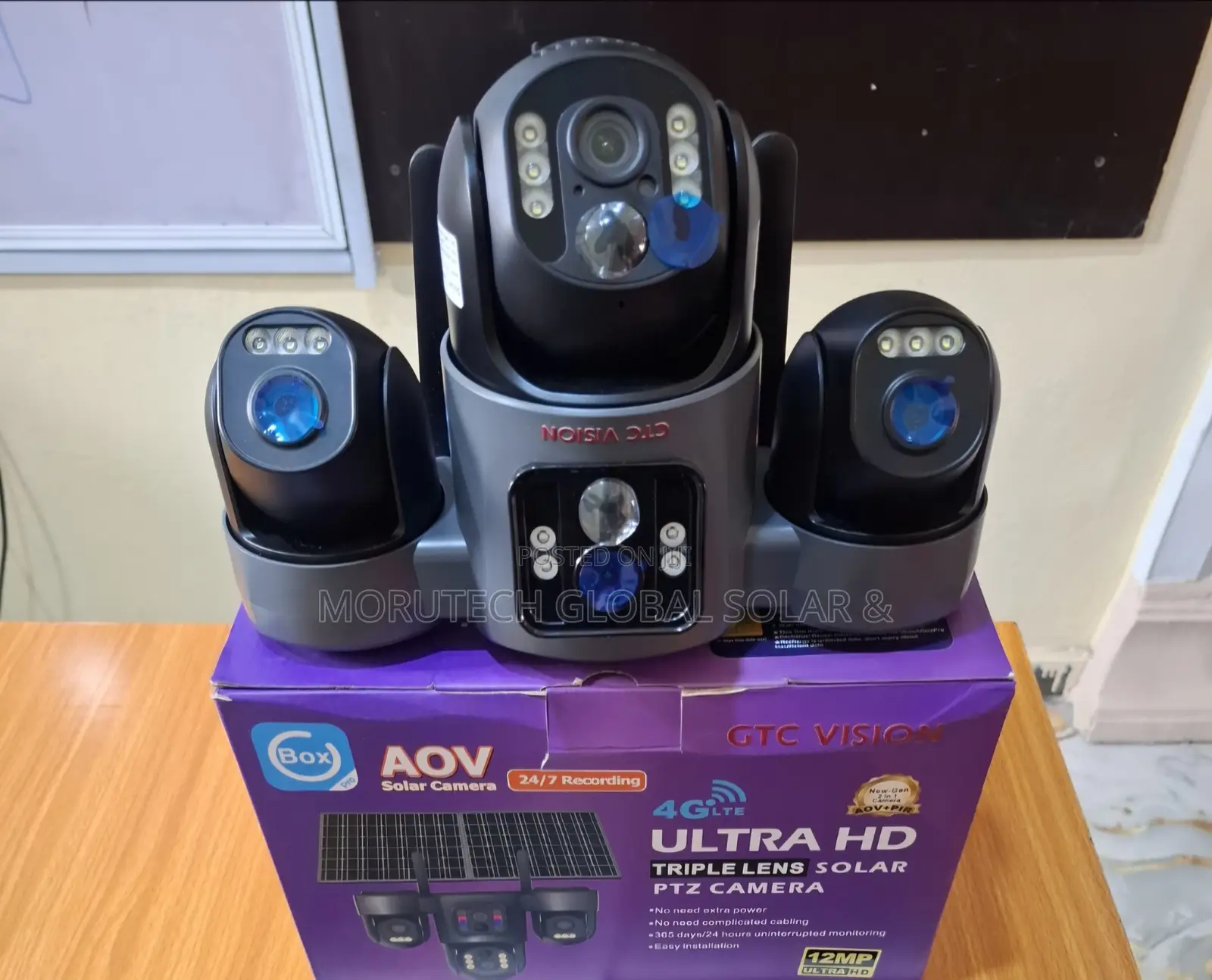 Ubox 4 Lens 4G Solar PTZ Camera