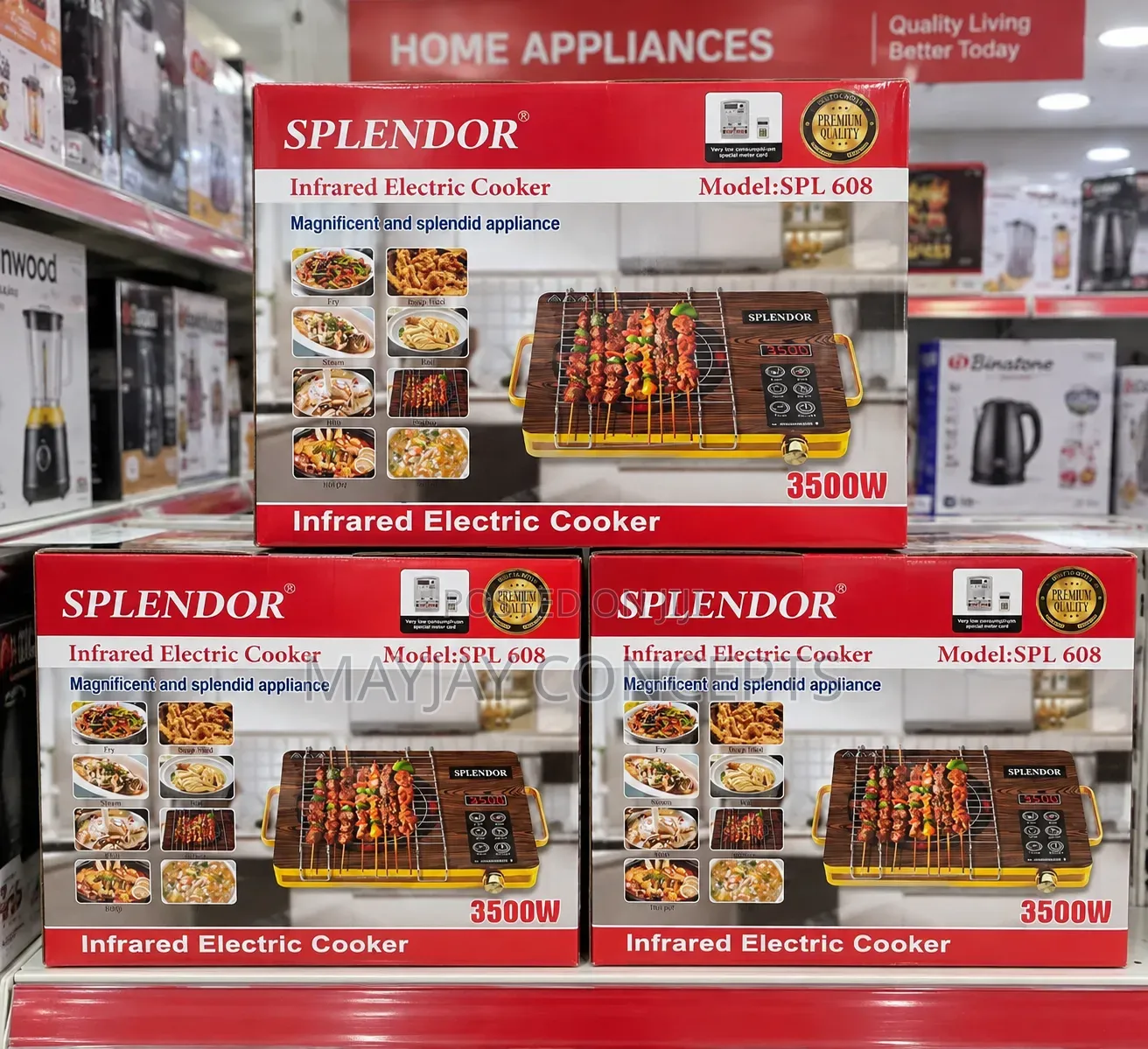 SPLENDOR Multi-Function Infrared Electric Cooker With Grill Function