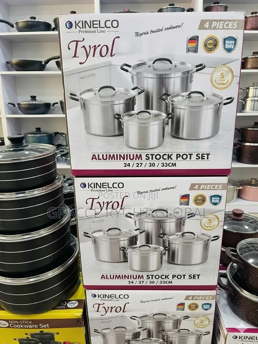 4pcs Aluminum Stock Pot