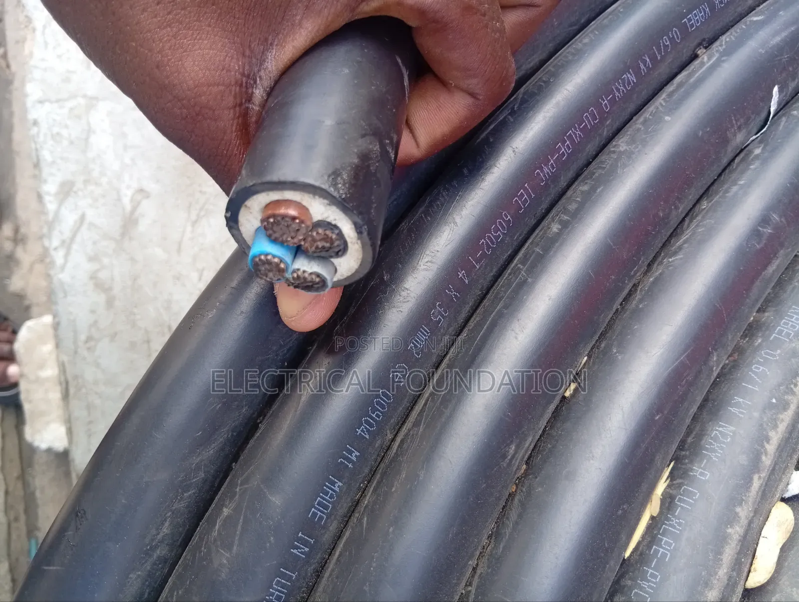 35mm * 4 Core German Cable Full Guage Pure Copper PVC PVC