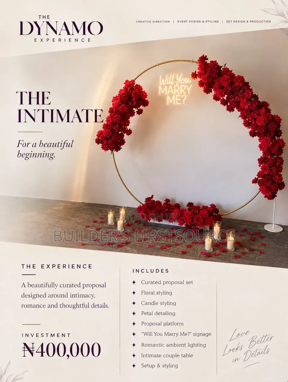 Proposal Setup (One-Time Event Rental)