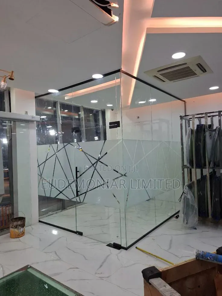 Double-Glazed Office Partition Installation