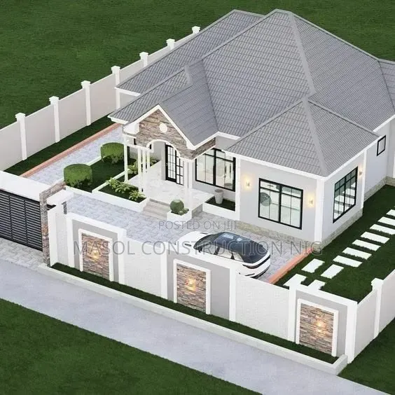 3 Bedroom House Architectural Drawing