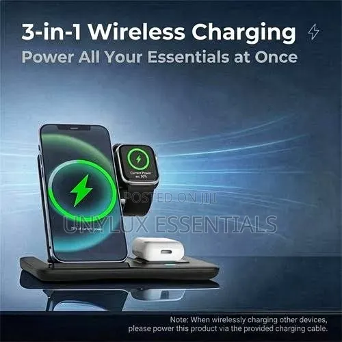 3in1 Foldable Wireless Charger