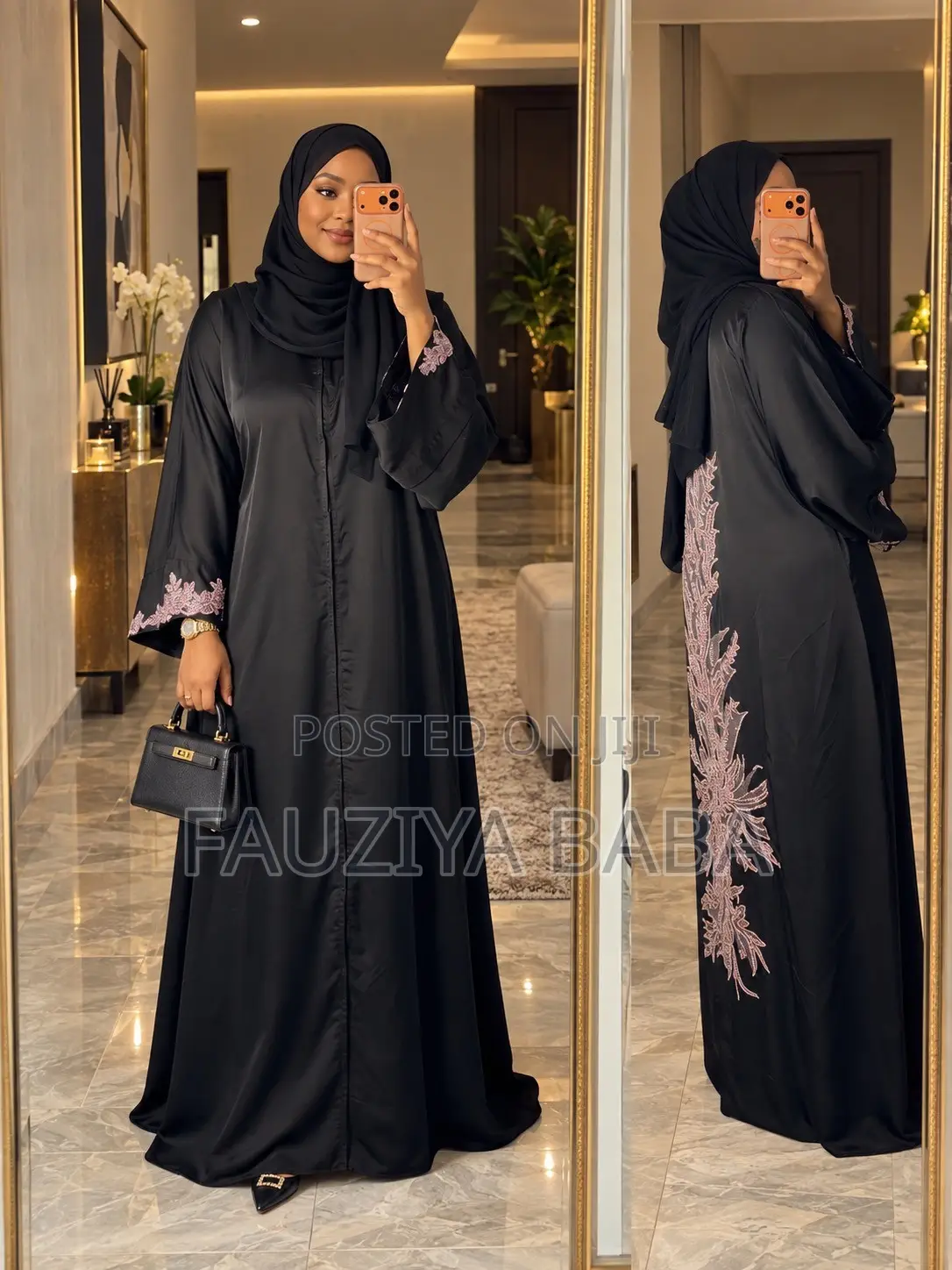 Luxury Black Abaya