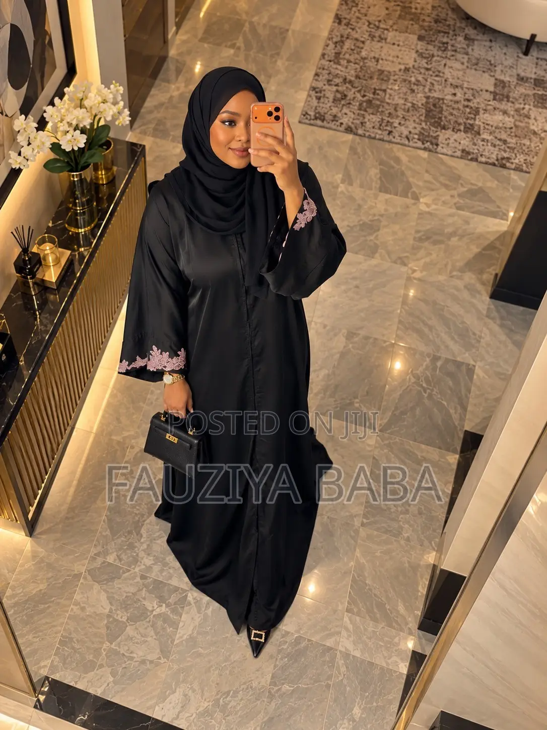 Luxury Black Abaya