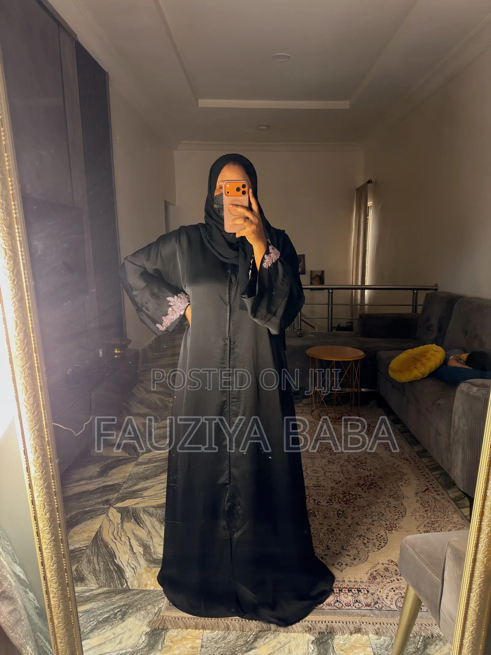 Luxury Black Abaya