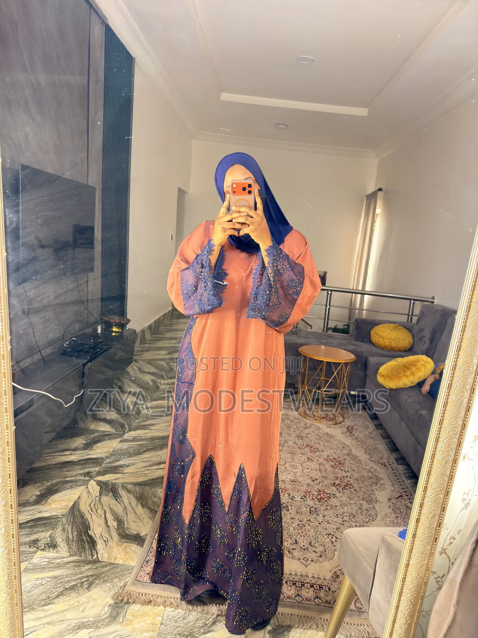 Luxury Stoned Chantilly Lace Abaya