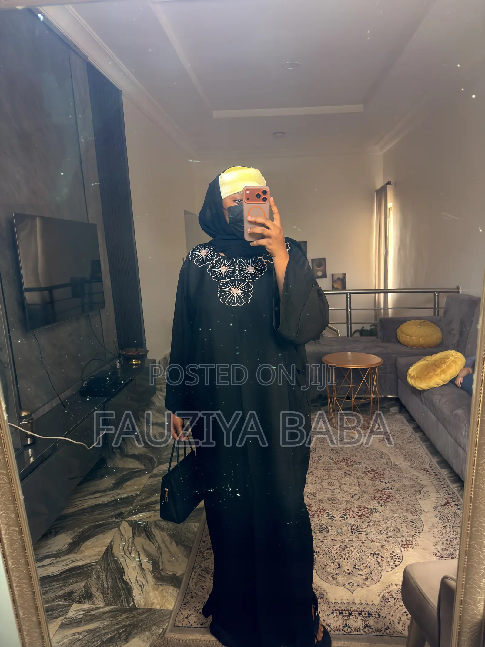Black Embroidery Boubou