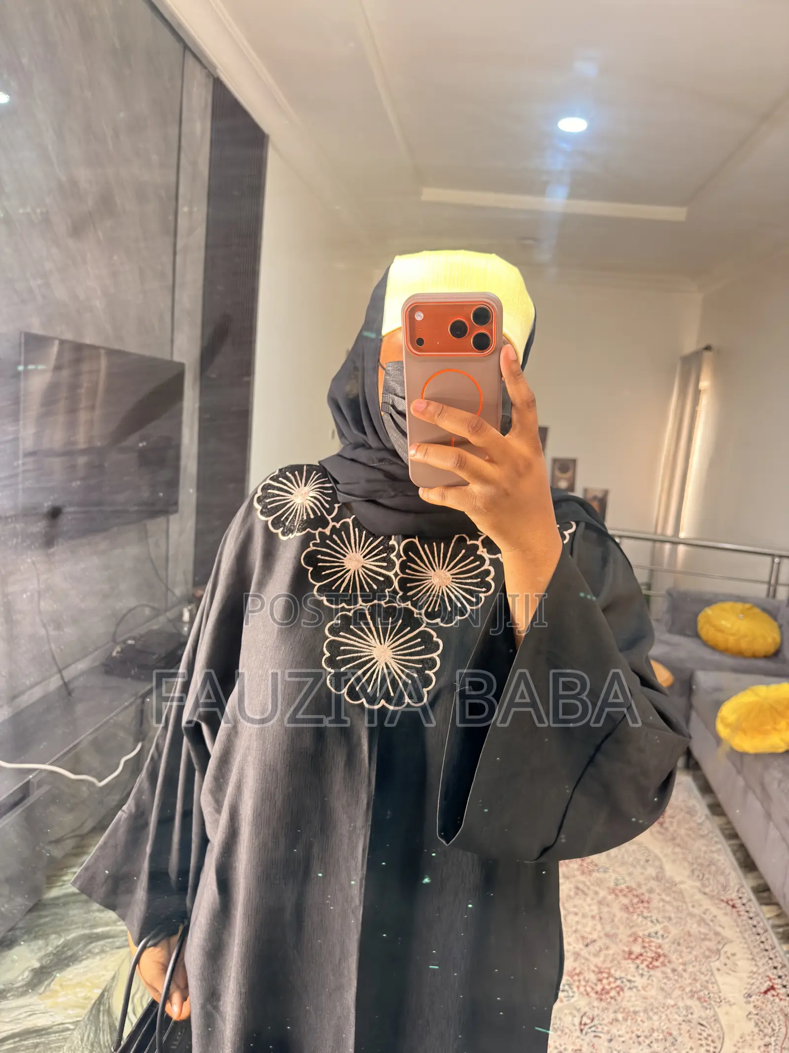 Black Embroidery Boubou