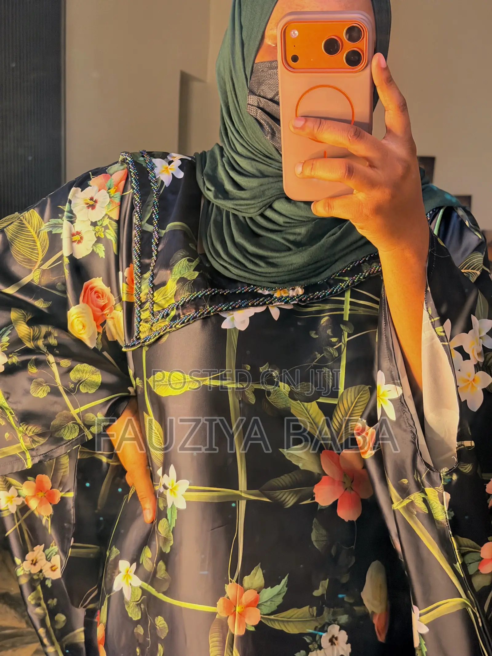 Floral Beaded Boubou