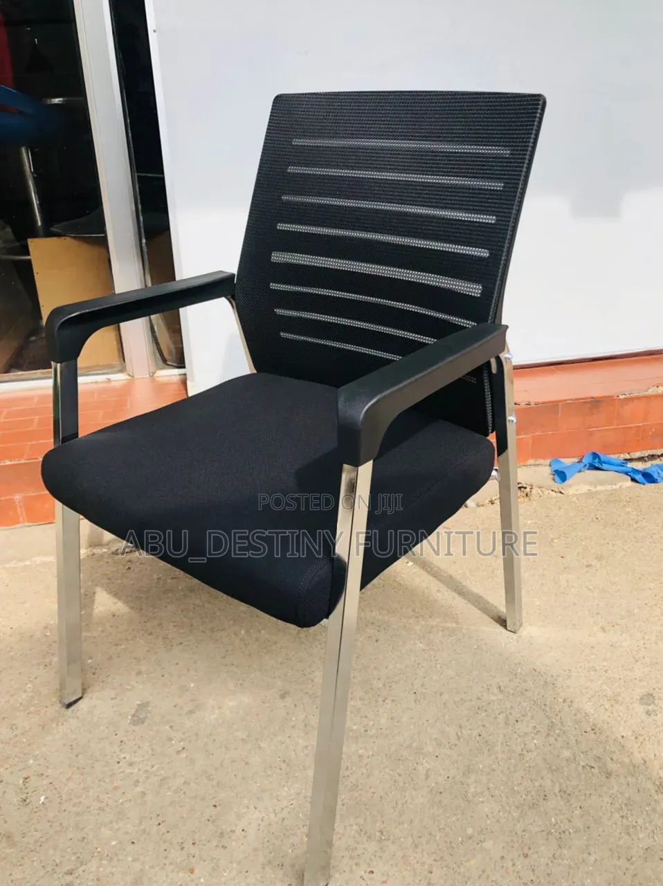 Office Visitors Stainless Mesh Chair