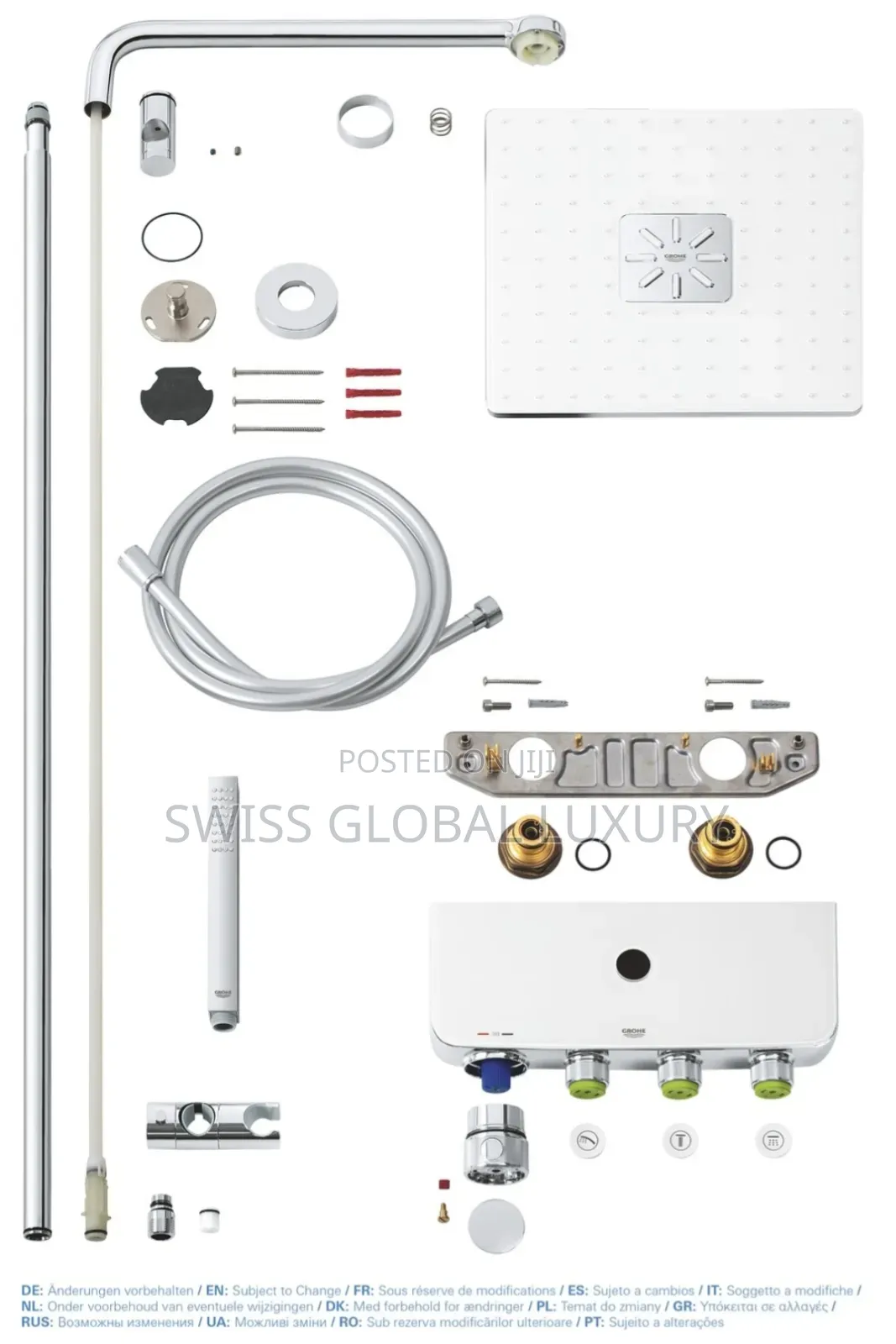 Grohe Thermostatic Wall Mount Shower System( Germany)