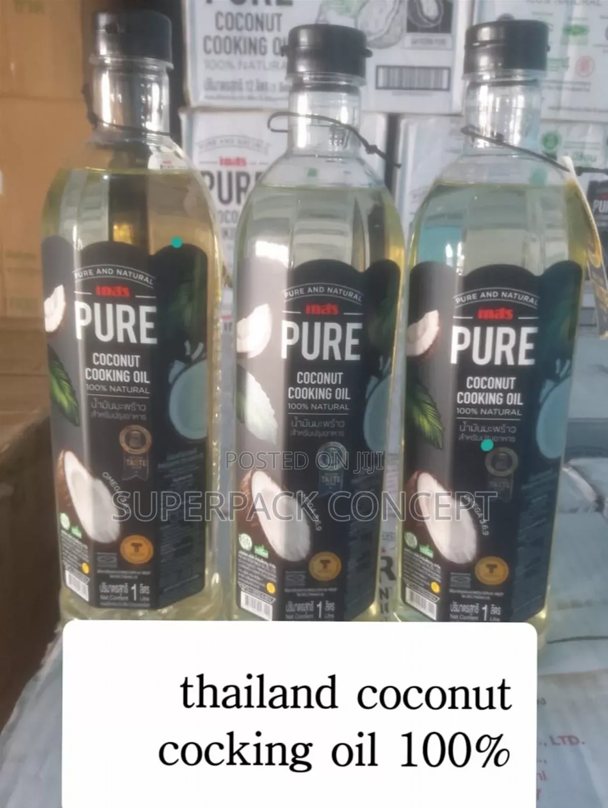 A Carton of 100% Thailand Pure Coconut Cookiing Oil by 12
