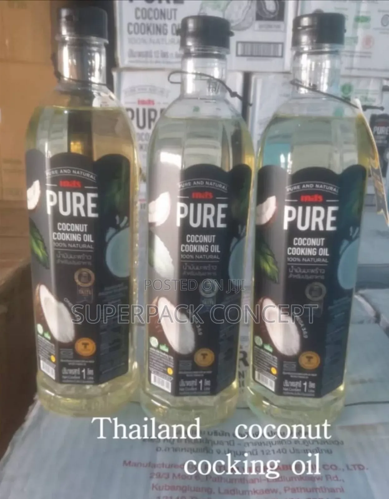 A Carton of 100% Thailand Pure Coconut Cookiing Oil by 12