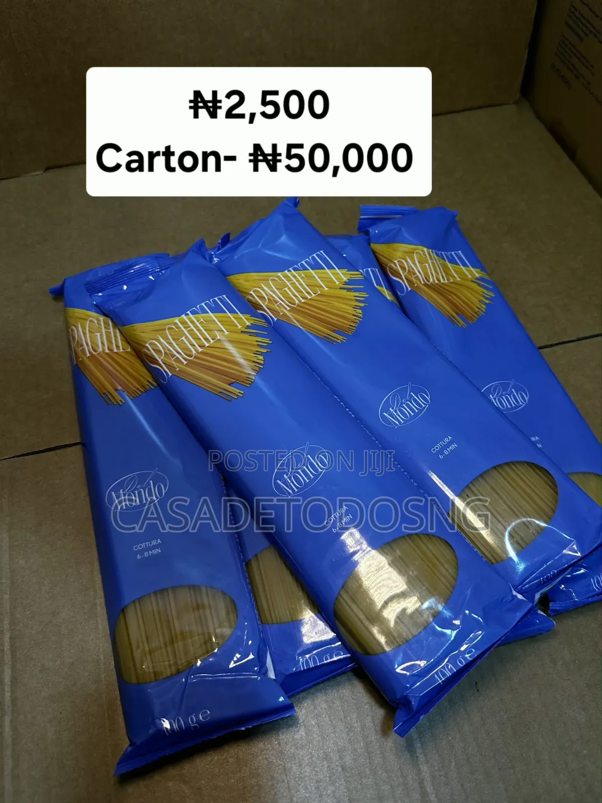 Original Del Mondo Spaghetti 400g – Soft Wheat + Durum Wheat Pasta