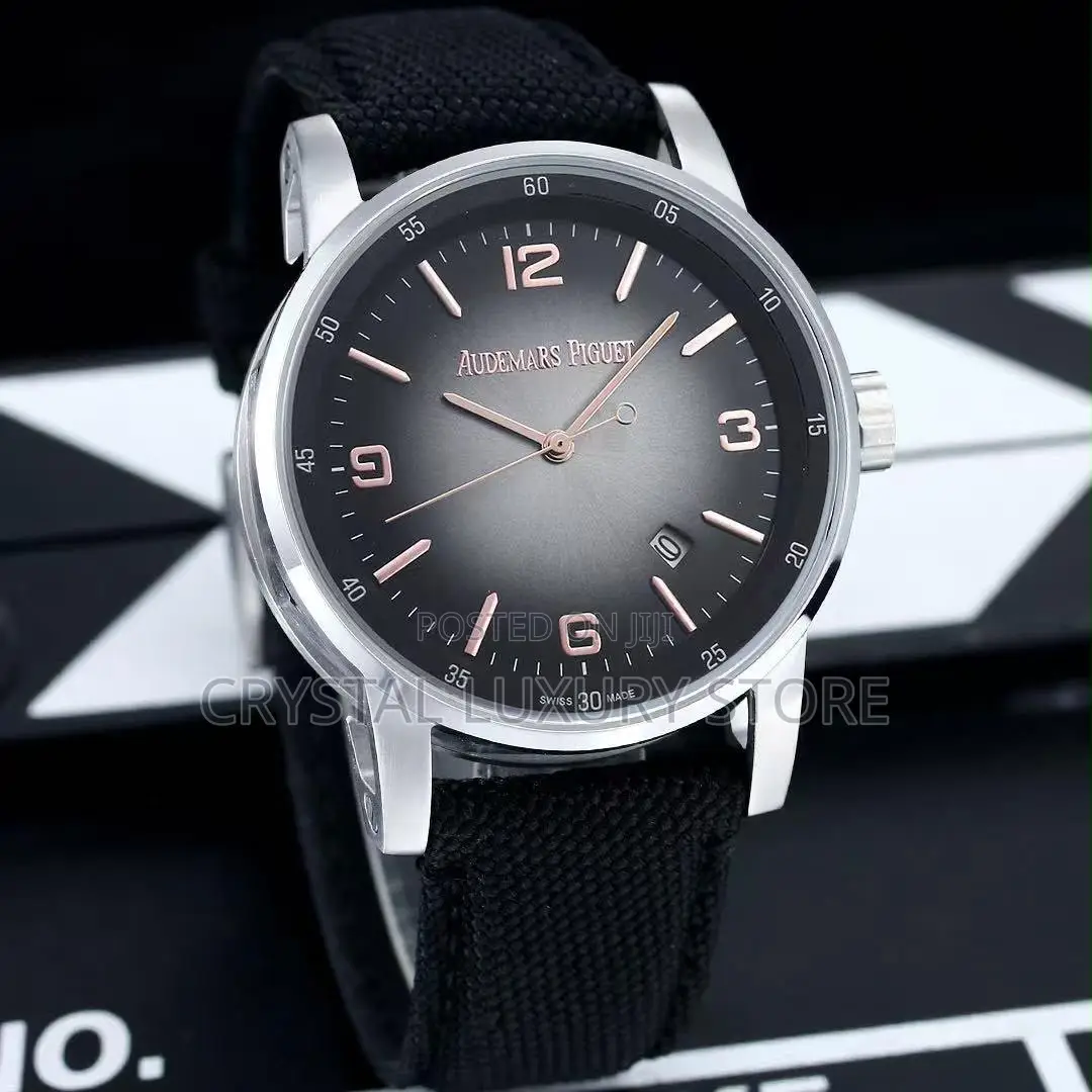 Audemars Piguet Quality Luxury Men Genuine Leather Wristwatch