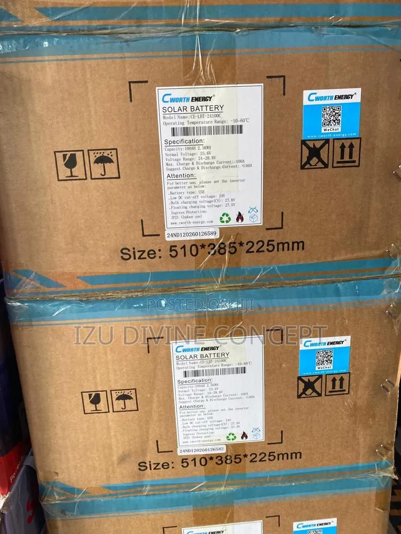 2.5kwh 25.6v Cworth Lithium Ion Batteries