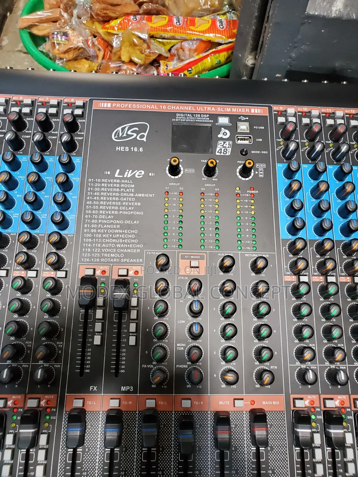 Professional MSD 16-Channel Semi-Digital Audio Mixer.