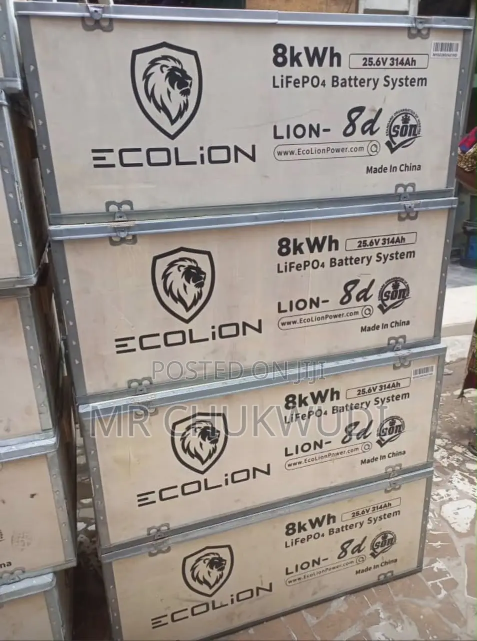 8kwh 25.6v Ecolion Solar Lithium Batteries Is Available